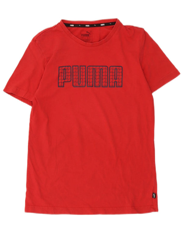 Camiseta Puma Boys Graphic Top 13-14 Anos Vermelho
