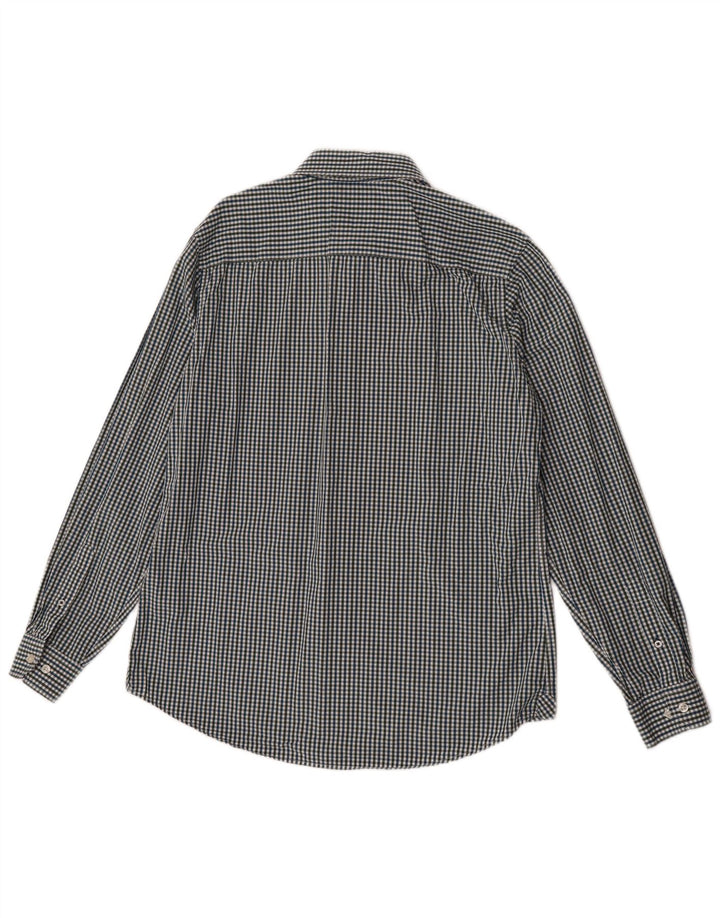 Crew Clothing Camisa masculina slim fit grande algodão guingão multicolorido