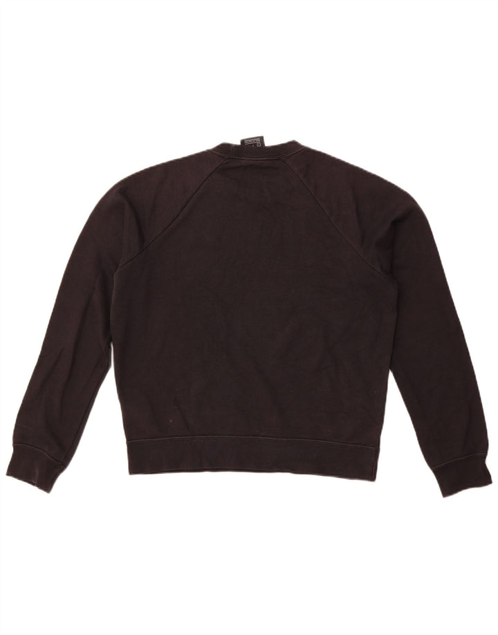 Nike feminino oversized moletom jumper reino unido 10 pequeno algodão preto