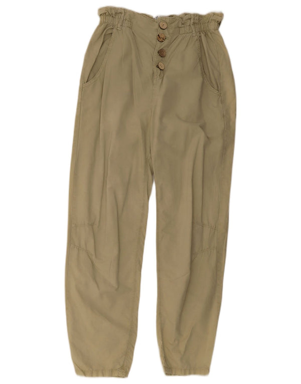 Calça Chino Cônica Feminina Zara EU 34 2XS W24 L28 Caqui