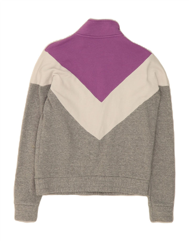 FILA Womens Oversized Sweatshirt Jumper UK 6 XS Multicoloured Colourblock Vintage Fila and Second-Hand Fila from Messina Hembry 