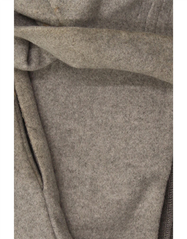 Sobretudo feminino Zara UK 10 pequeno poliéster cinza
