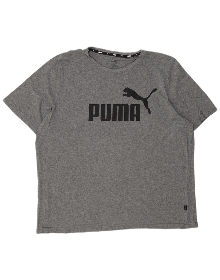 Camiseta gráfica masculina PUMA Top 2XL cinza