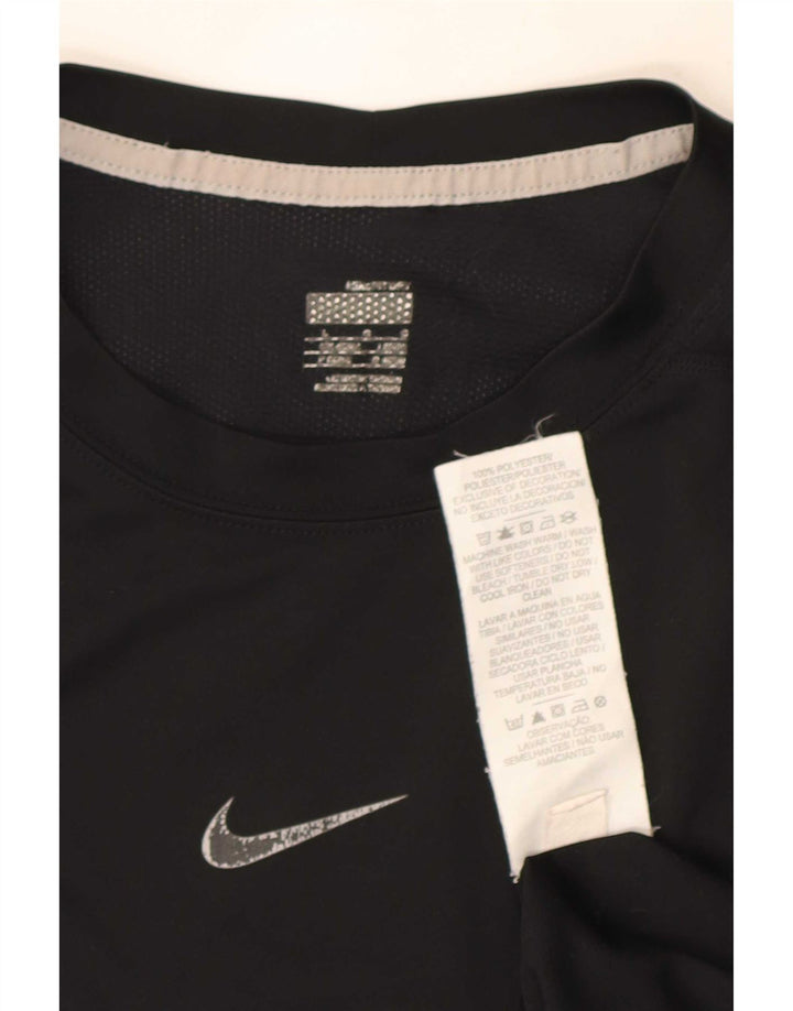 Camiseta Nike Masculina Dri Fit Top UK 42/44 Grande Poliéster Preto