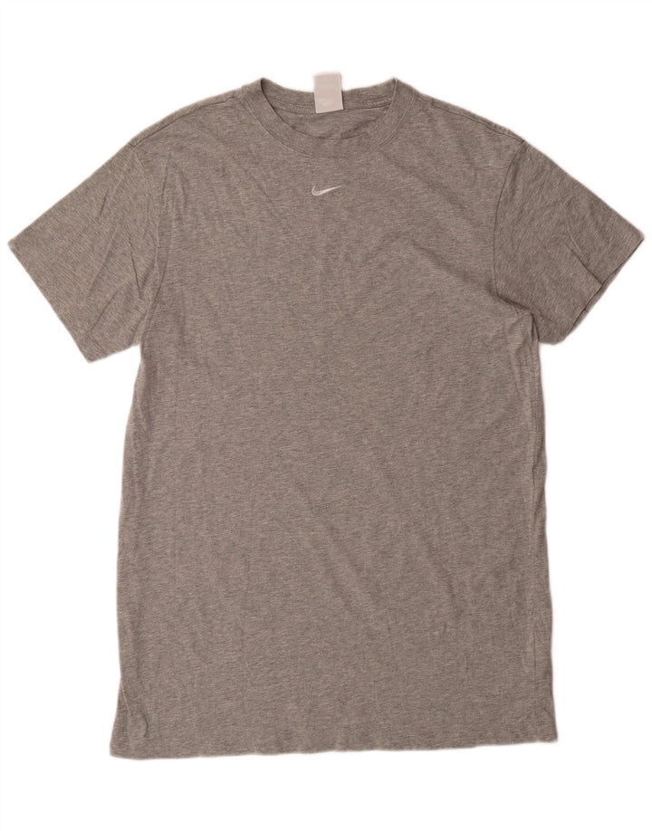 Camiseta masculina NIKE Top Pequeno Algodão Cinza