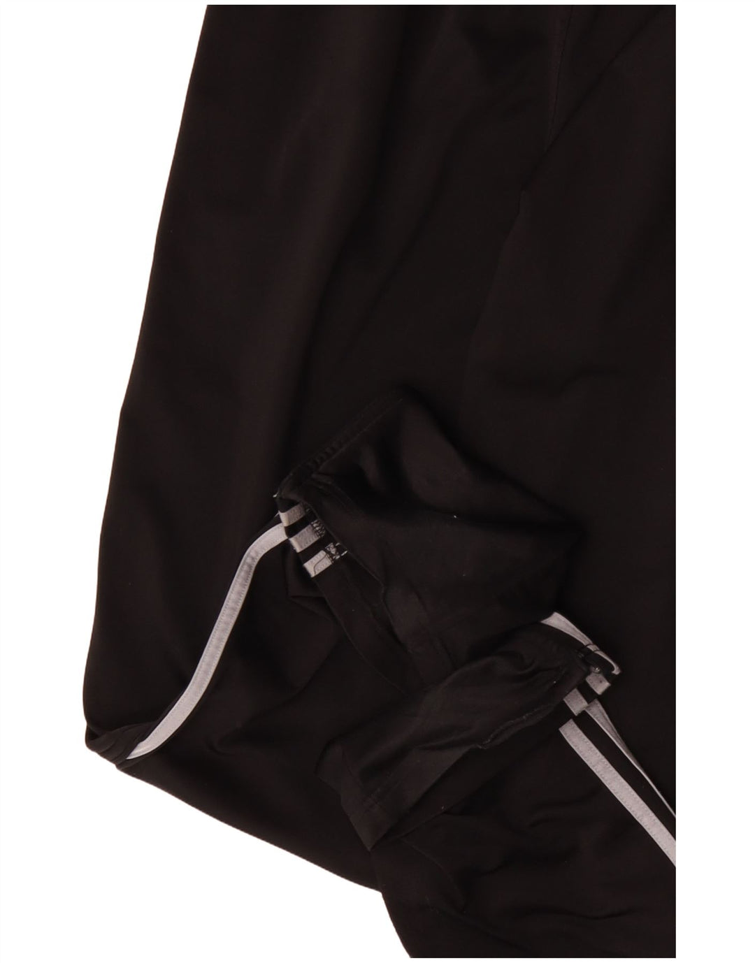Calças de treino masculinas Adidas UK 36/38 poliéster preto pequeno