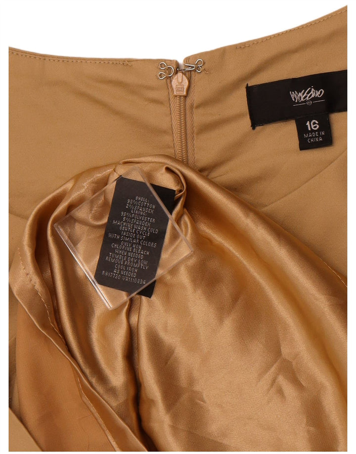Vestido feminino MOSSIMO sem mangas US 16 2XL algodão marrom