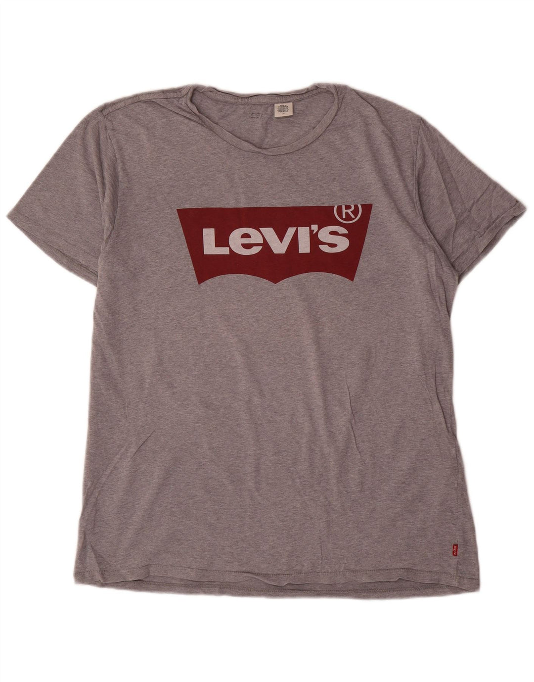 Camiseta gráfica masculina Levi's Top grande de algodão cinza