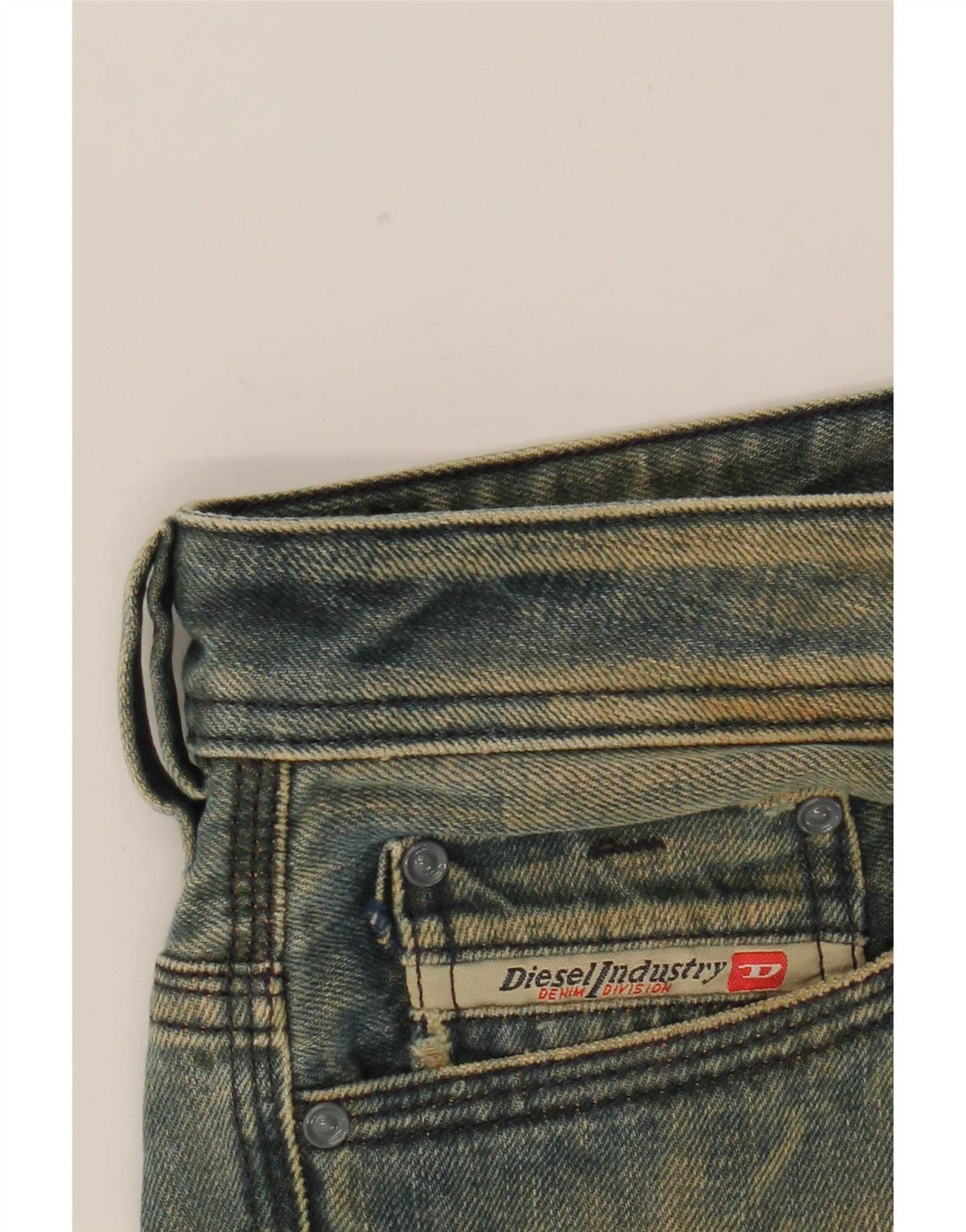 Diesel masculino Thanaz jeans recortados W32 L24 algodão azul