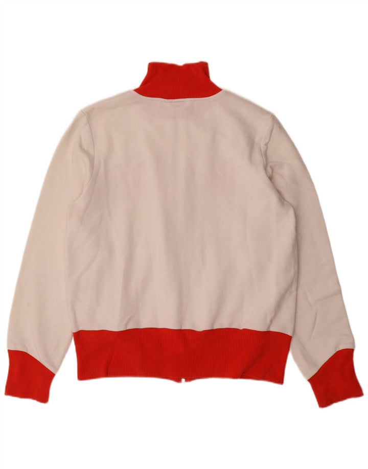 Jaqueta feminina PUMA Graphic Tracksuit UK 16 grande bloco colorido branco