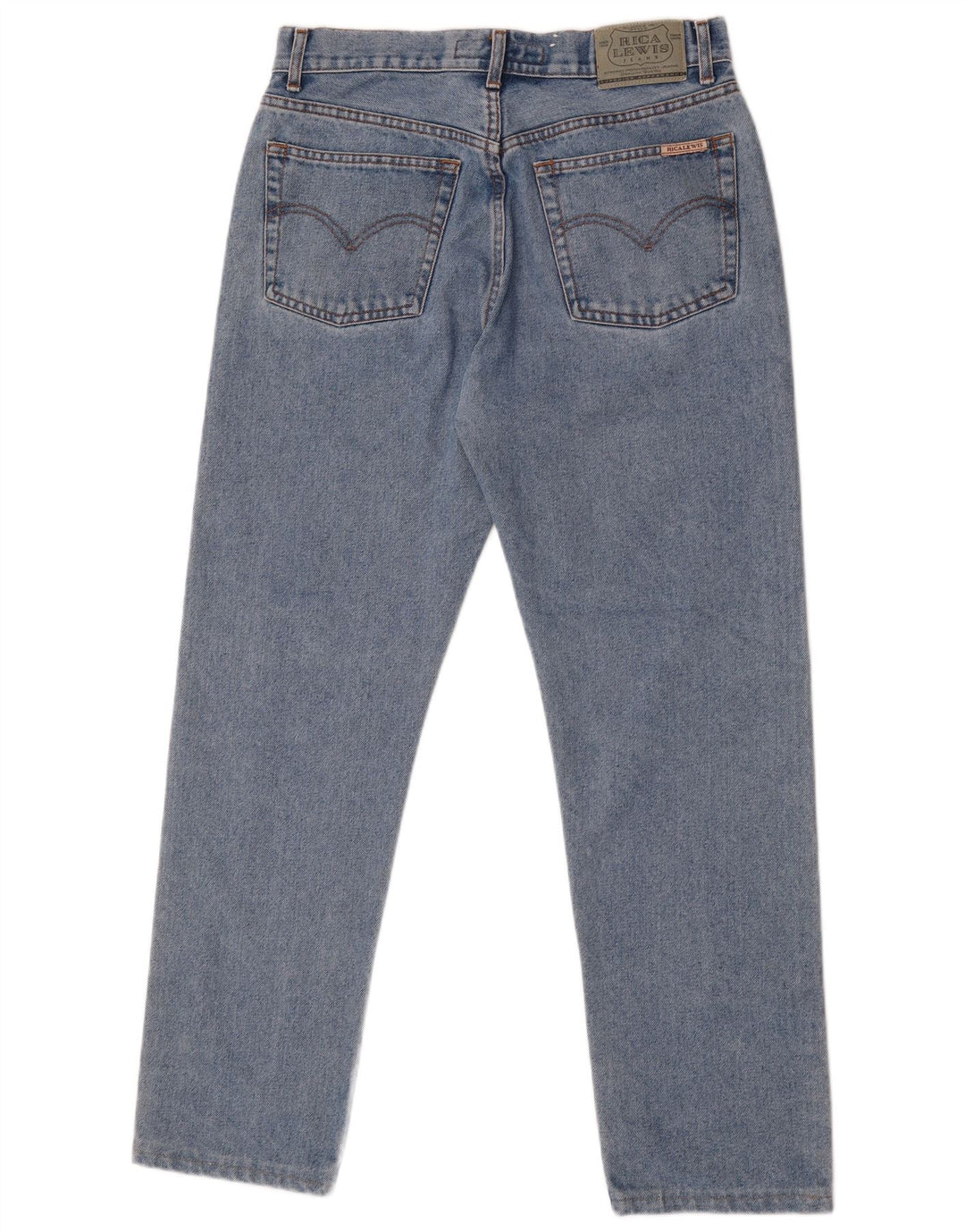 Rica Lewis Calça jeans reta masculina W33 L31 Azul