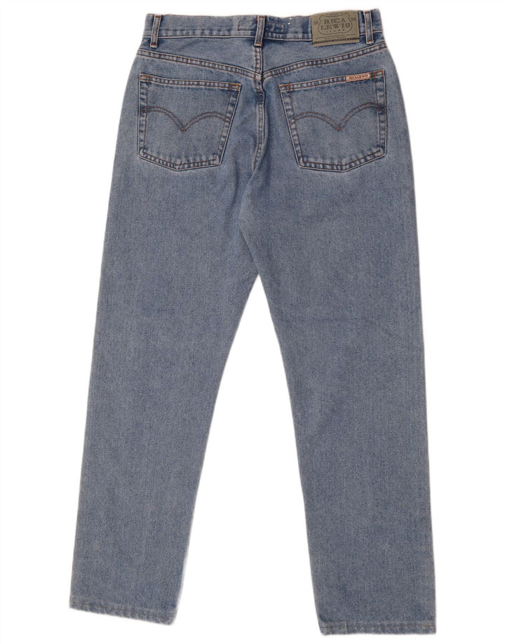 Rica Lewis Calça jeans reta masculina W33 L31 Azul