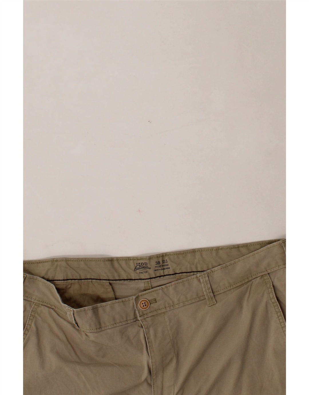 IZOD Mens Salt Water Cargo Shorts W38 XL Beige Cotton Vintage Izod and Second-Hand Izod from Messina Hembry 