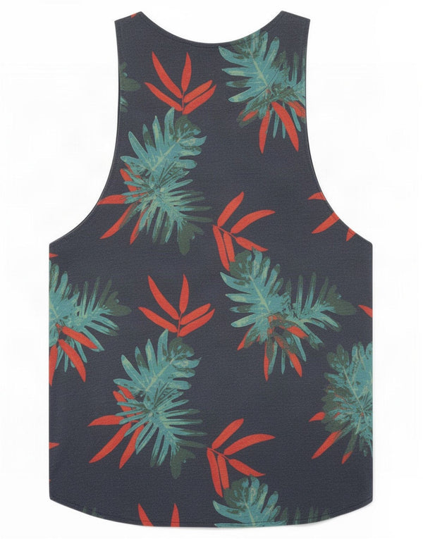 Colete masculino Jack & Jones Top pequeno azul marinho floral