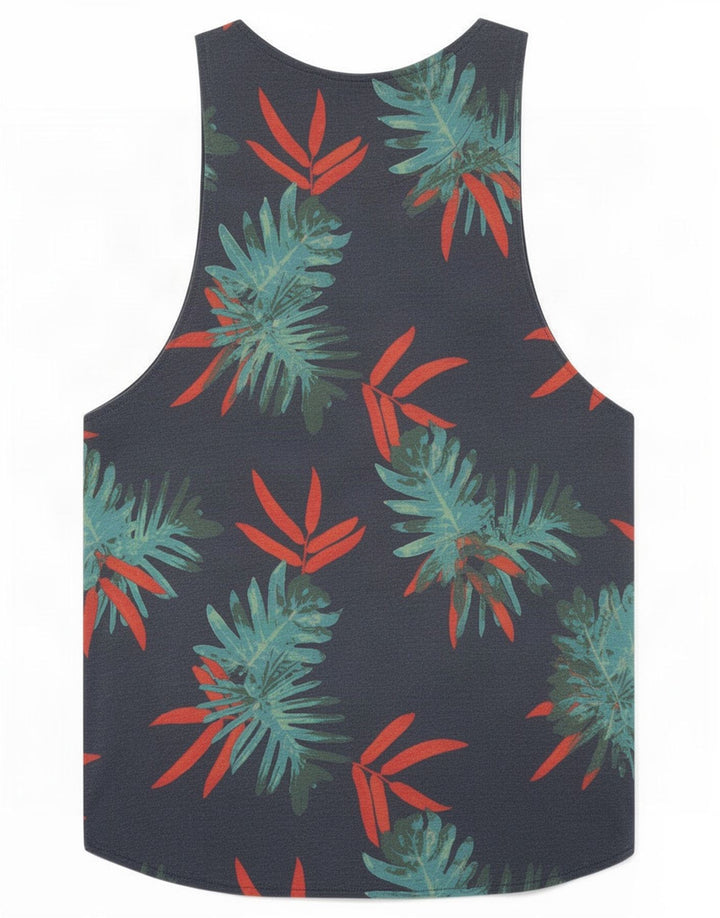 Colete masculino Jack & Jones Top pequeno azul marinho floral