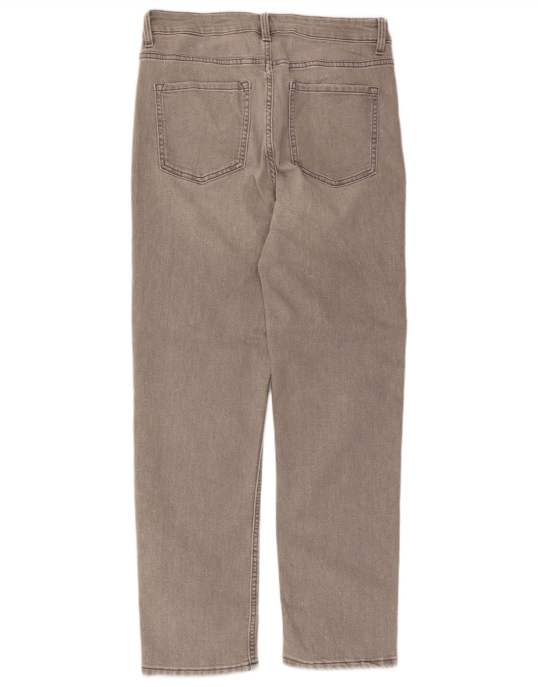 Marks & Spencer Feminino The Sienna Straight Jeans Reino Unido 12 Médio W30 L27 Cinza