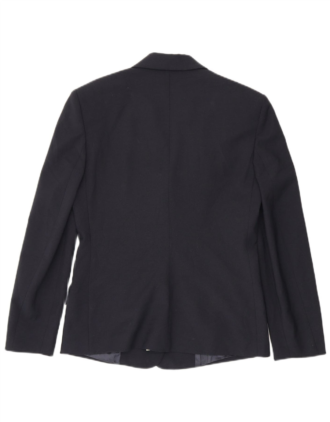 Jaqueta Blazer Feminina Benetton com 3 Botões IT 44 Poliéster Azul Marinho Médio