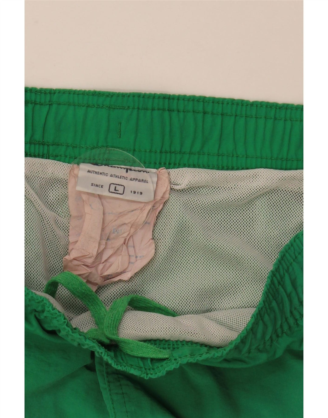 Shorts de natação masculino Champion Graphic grande verde colorblock poliéster