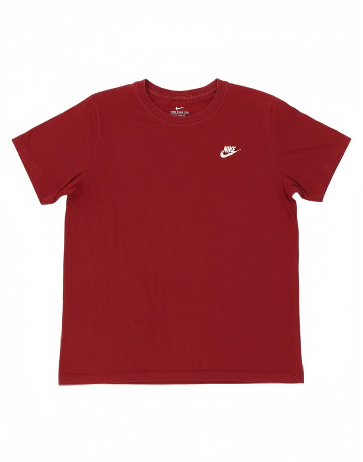 Camiseta masculina NIKE grande algodão Borgonha