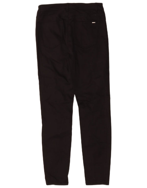 Jeans femininos Massimo Dutti cintura alta slim EU 40 médio W30 L30 preto