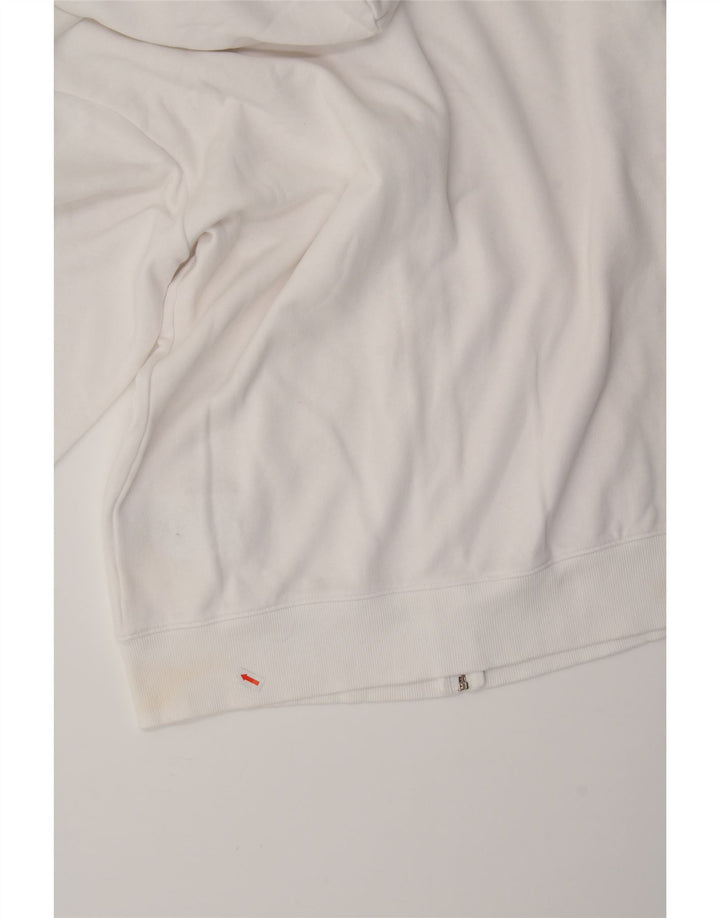 CHAMPION Womens Graphic Zip Hoodie Sweater UK 20 2XL White Cotton Vintage Champion and Second-Hand Champion from Messina Hembry 