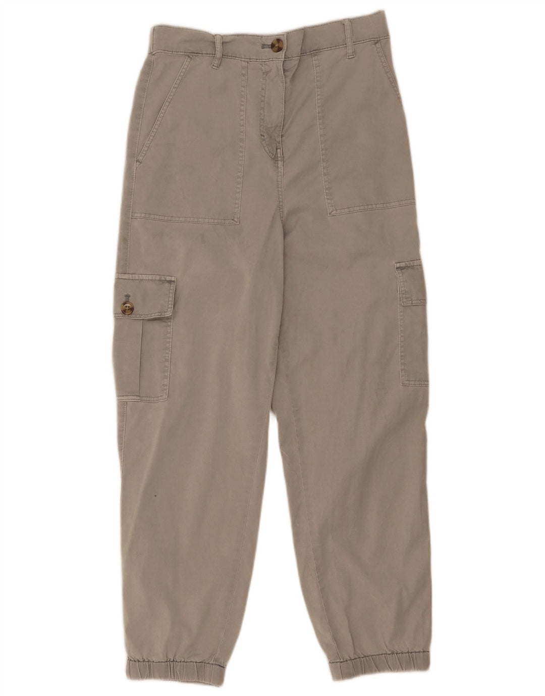 Calça jogger feminina Marks & Spencer UK 8 pequena W26 L25 cinza