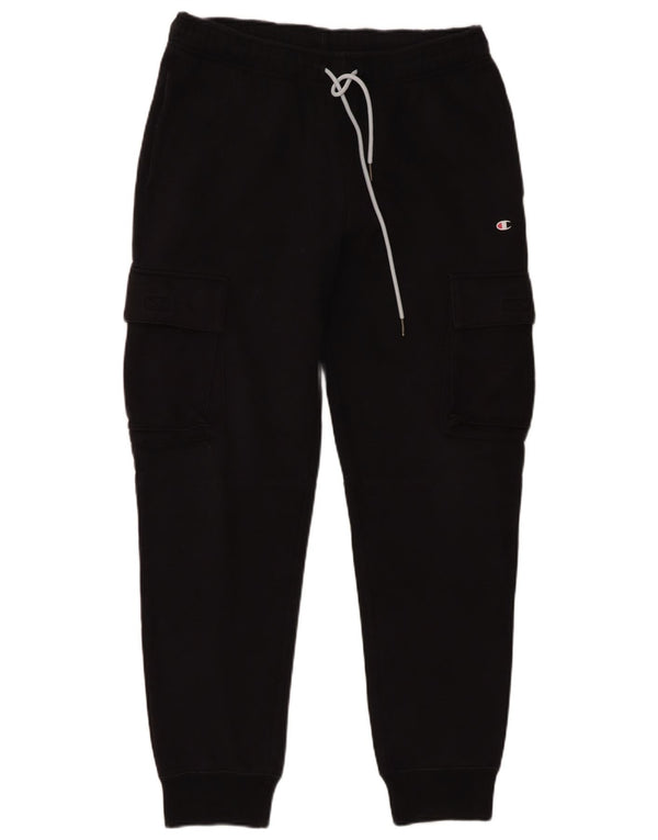 Calça esportiva masculina Champion Cargo Joggers grande algodão preto