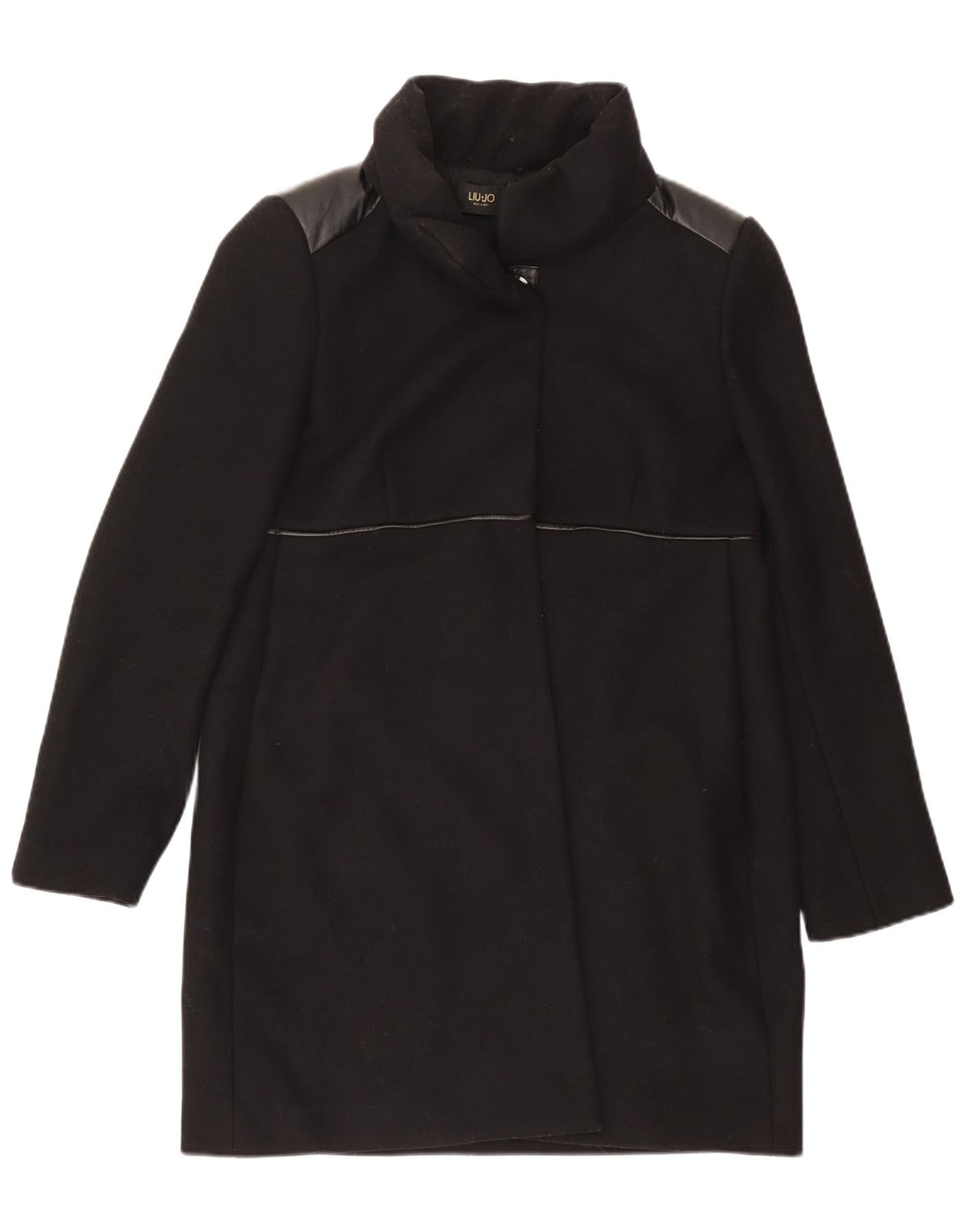 Sobretudo feminino Liu Jo IT 48 XL lã preta