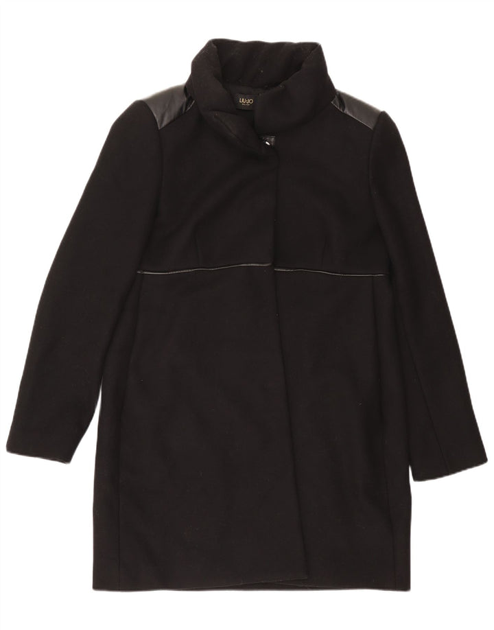 Sobretudo feminino Liu Jo IT 48 XL lã preta