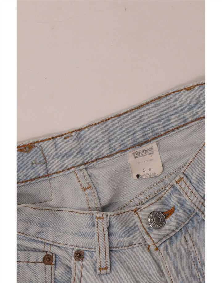 Calça jeans feminina Levi's Tapered US 5 pequena W28 L29 algodão azul