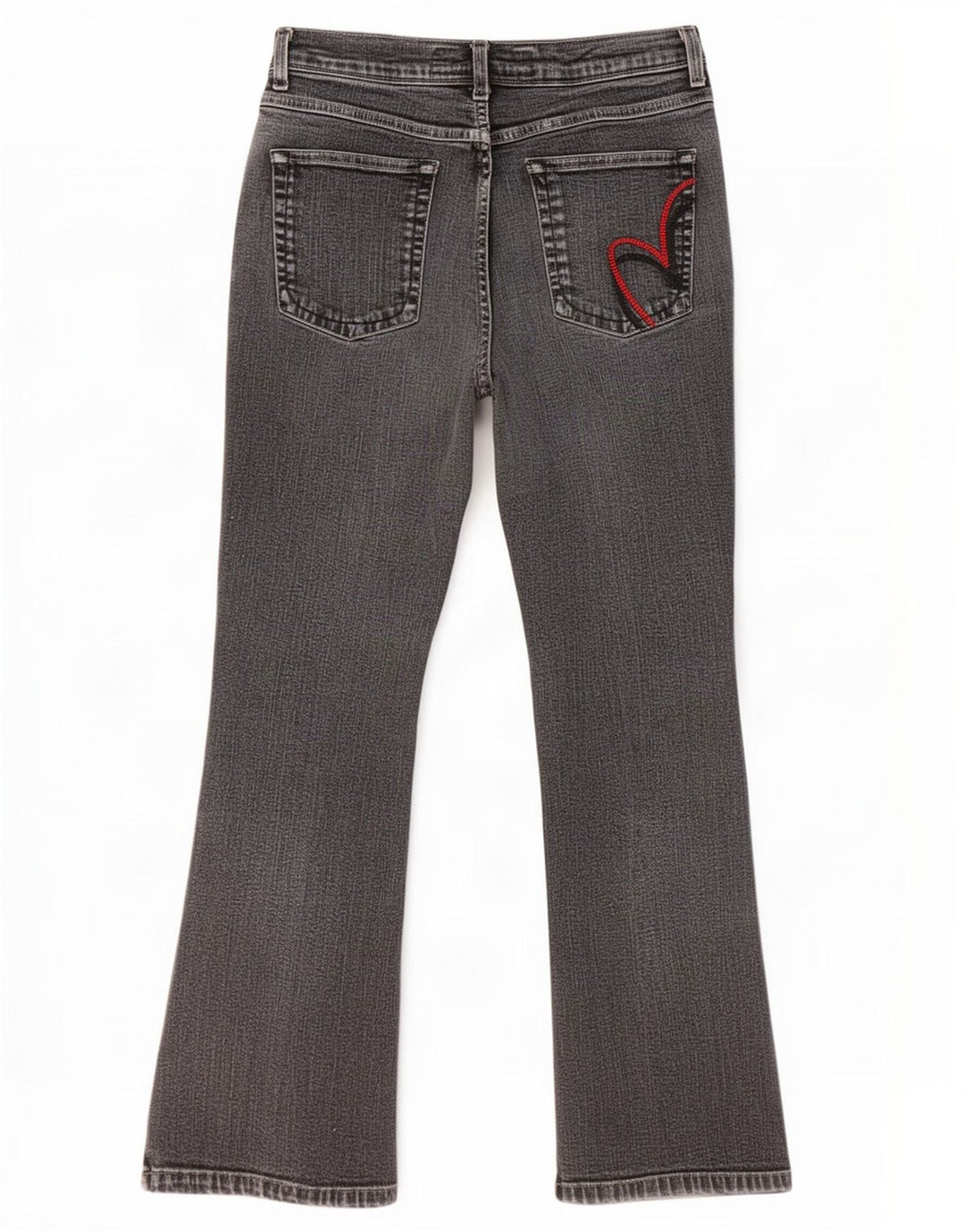 Marks & Spencer Feminino Per Una Bootcut Jeans Reino Unido 14 Médio W30 L27 Cinza
