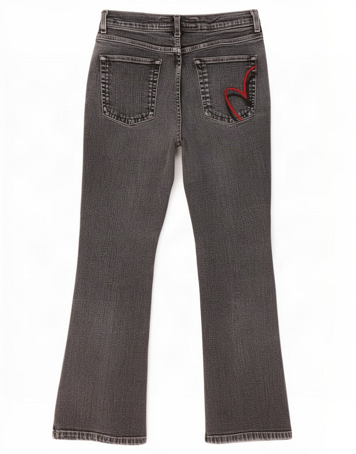 Marks & Spencer Feminino Per Una Bootcut Jeans Reino Unido 14 Médio W30 L27 Cinza