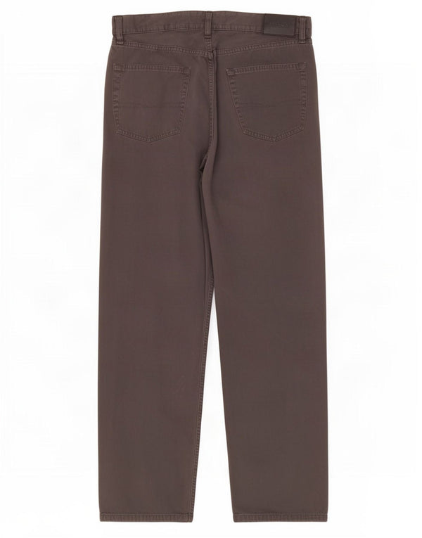 Hugo Boss Masculino Arkansas Calça Casual Reta W36 L32 Algodão Cinza