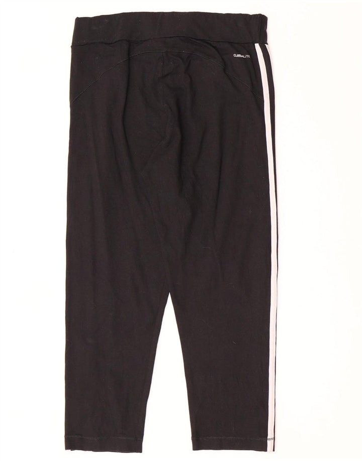 Adidas Womens Climalite Capri Leggings UK 16 Grande Preto