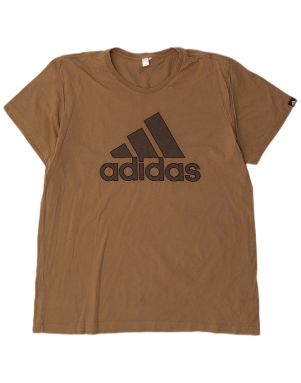 Camiseta Adidas Masculina Graphic Top Grande Marrom