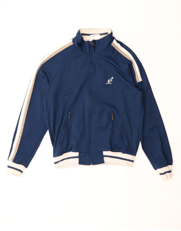 AUSTRALIAN L'ALPINA Jaqueta masculina de treino IT 46 poliéster azul pequeno