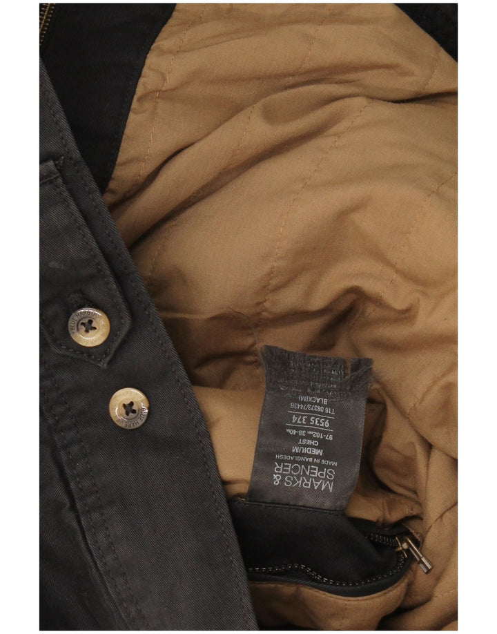 Jaqueta bomber masculina Marks & Spencer Reino Unido 38 médio preto