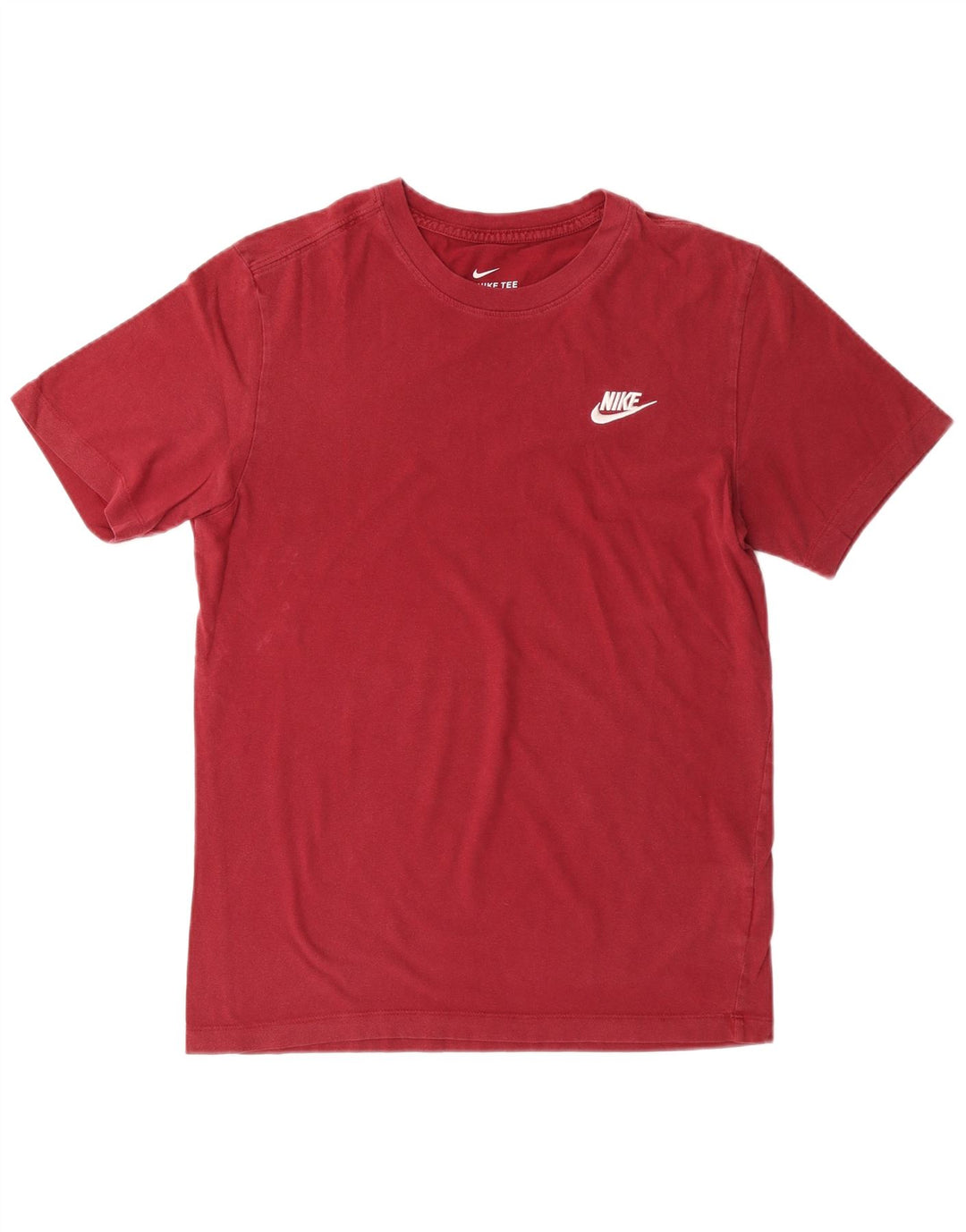 Camiseta masculina NIKE Top pequeno algodão vermelho
