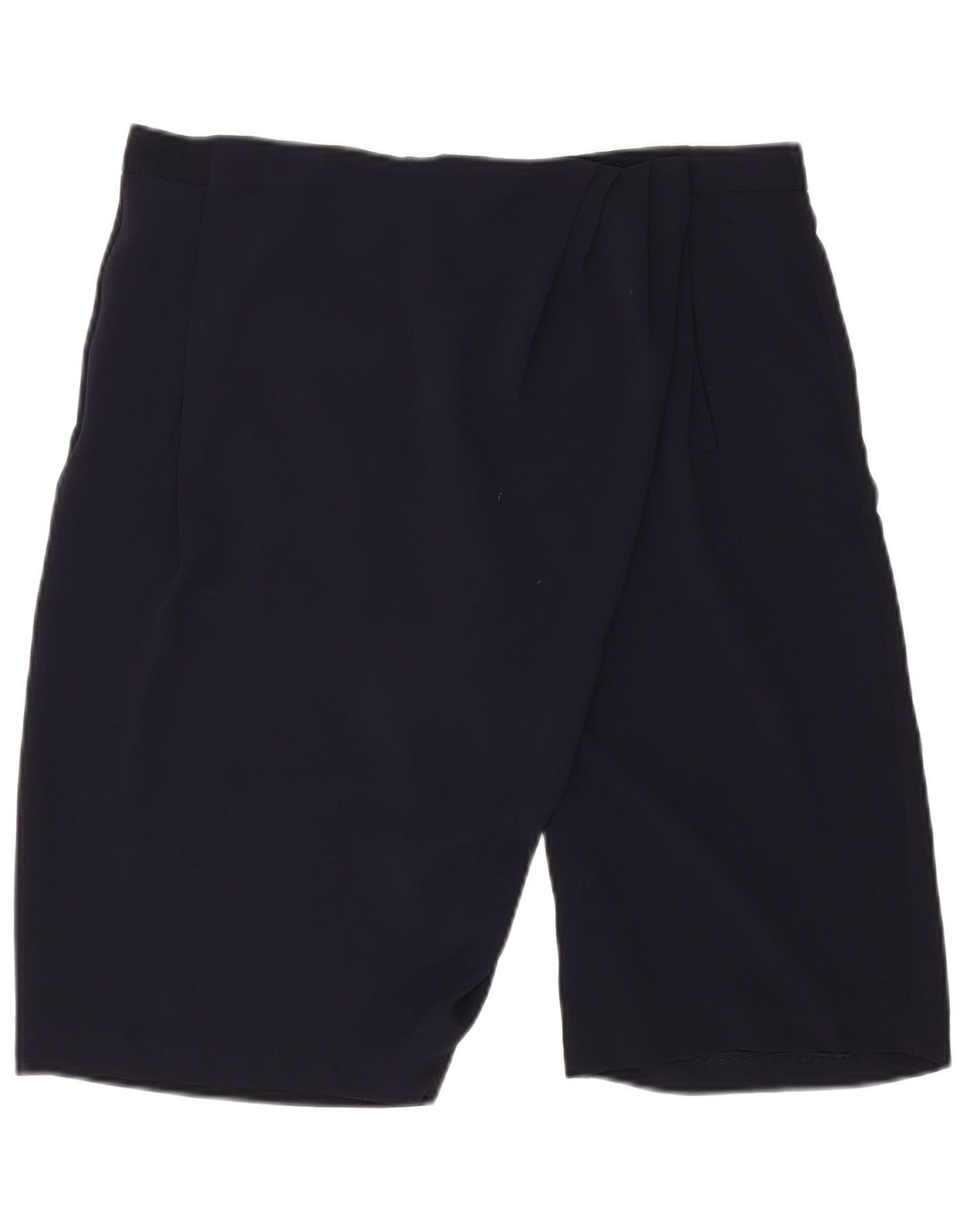 Zara Womens Chino Shorts Grande W32 Poliéster Azul Marinho