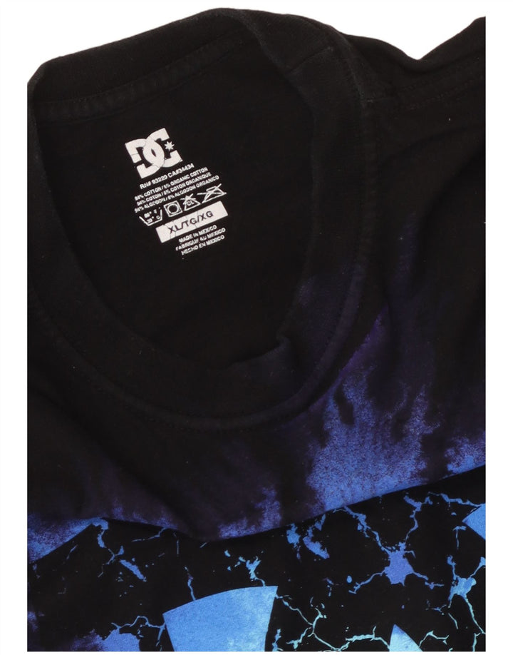 Camiseta gráfica masculina DC Top XL algodão preto