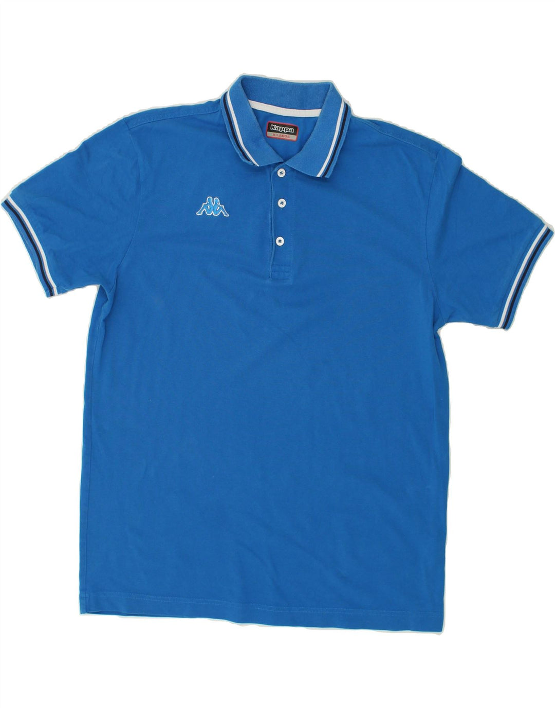 KAPPA Mens Polo Shirt XL Blue Cotton Vintage Kappa and Second-Hand Kappa from Messina Hembry 