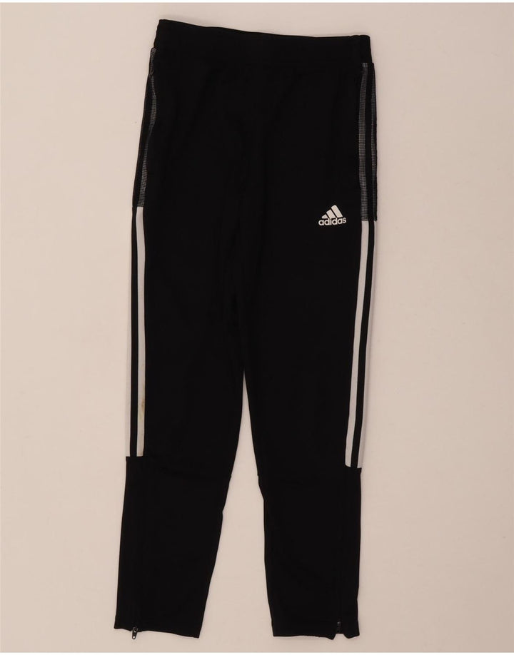 Calças de treino Adidas meninos 11-12 anos poliéster preto