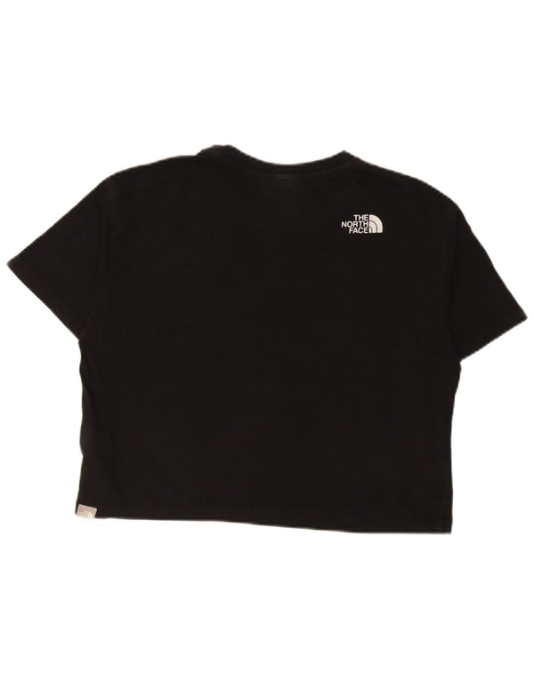 Camiseta feminina The North Face Crop Graphic UK 14 algodão preto médio