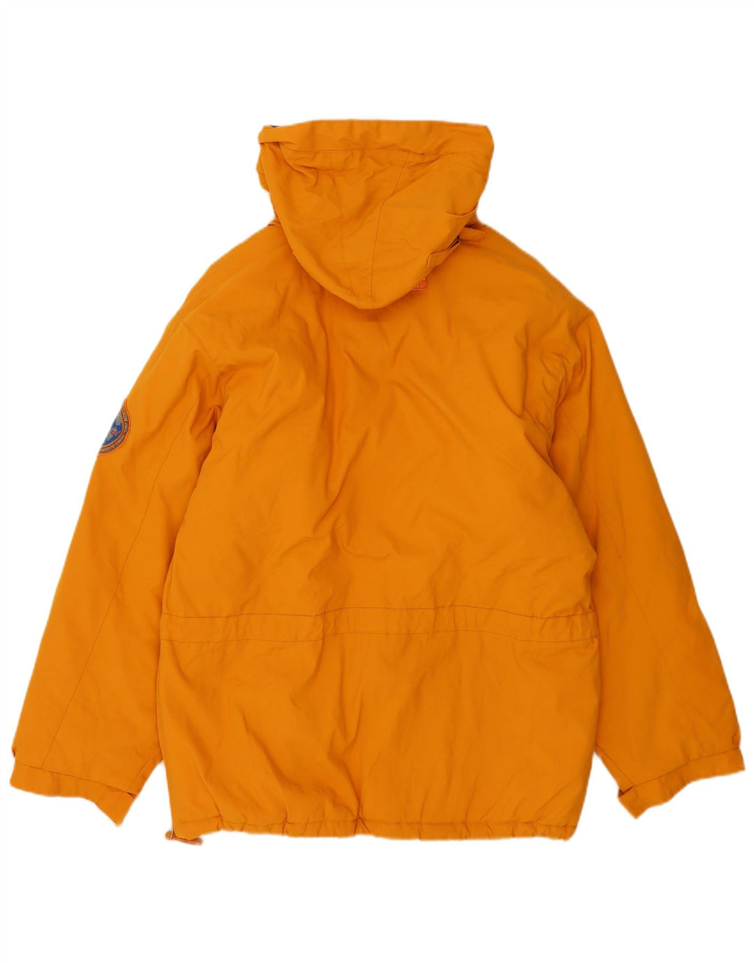Overland Mens Hooded Anorak Ski Jacket UK 38 poliéster laranja médio