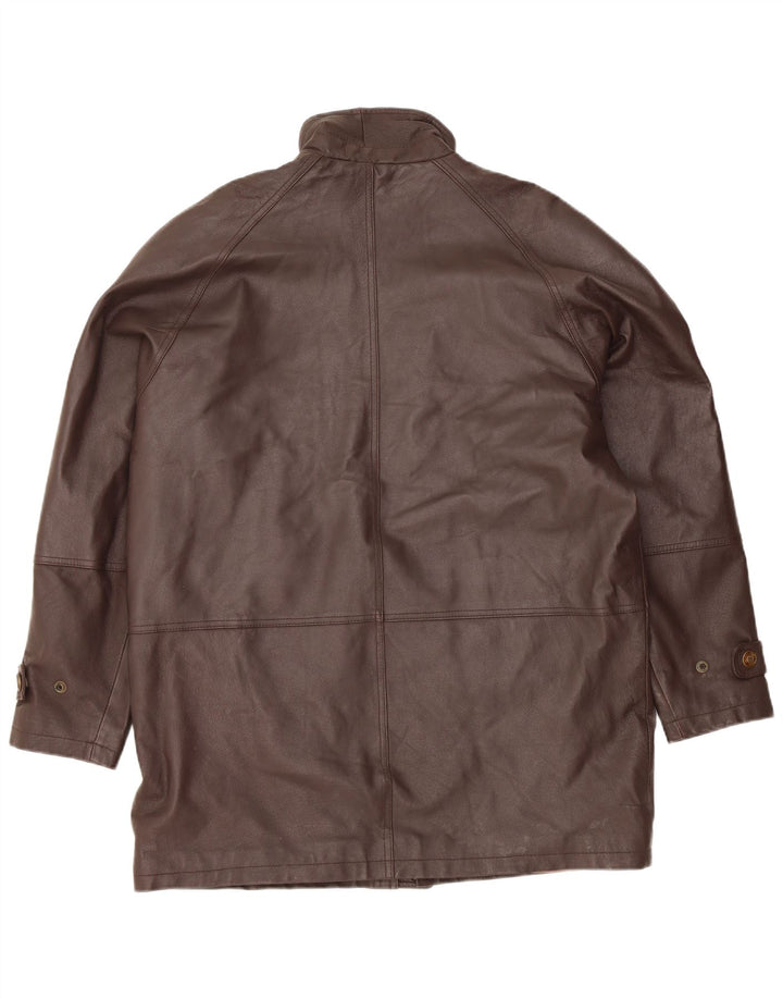 Jaqueta de couro masculina vintage Reino Unido 40 grande couro marrom