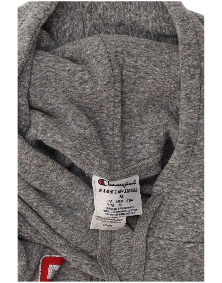 CHAMPION Masculino Ohio State Buckeyes moletom com capuz cinza médio manchado