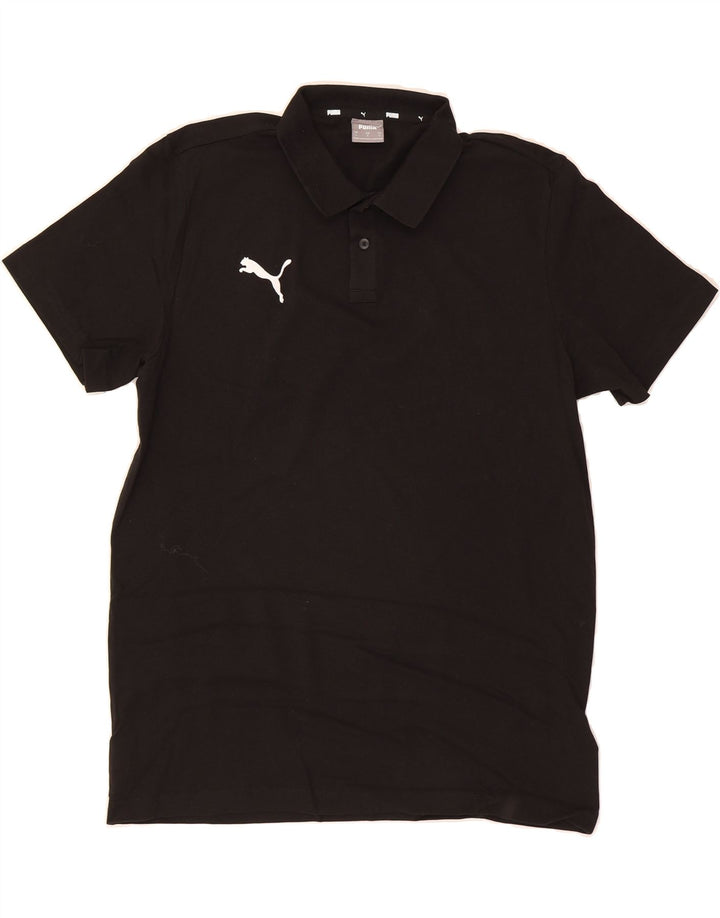 PUMA Mens Polo Shirt Large Black Cotton Vintage Puma and Second-Hand Puma from Messina Hembry 