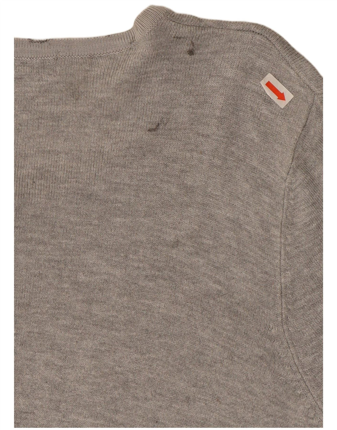 Suéter cardigã feminino Marks & Spencer Reino Unido 16 grande viscose manchada cinza