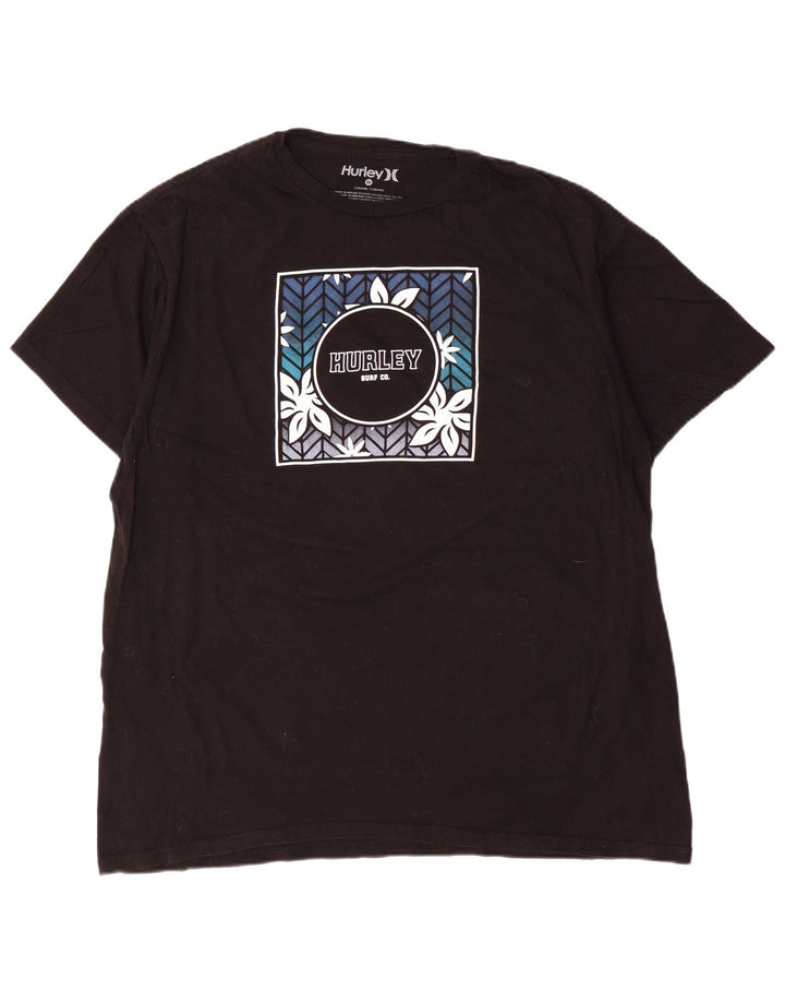 Camiseta gráfica masculina Hurley XL preta