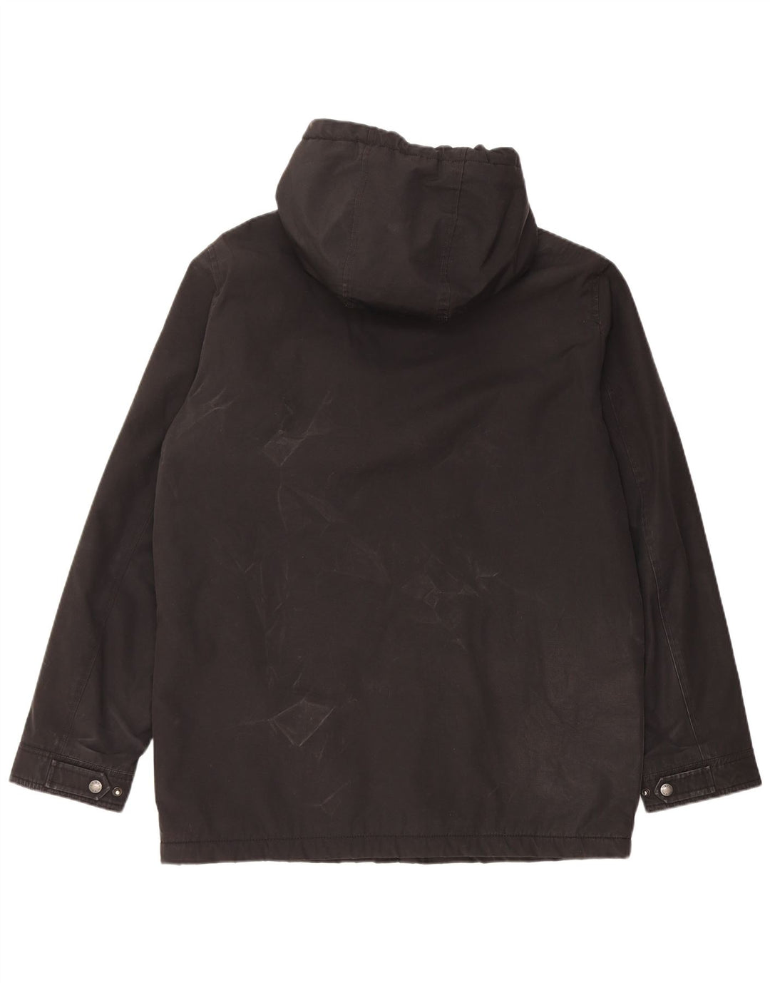 Jaqueta corta-vento masculina Levi's com capuz UK 38 poliéster preto médio